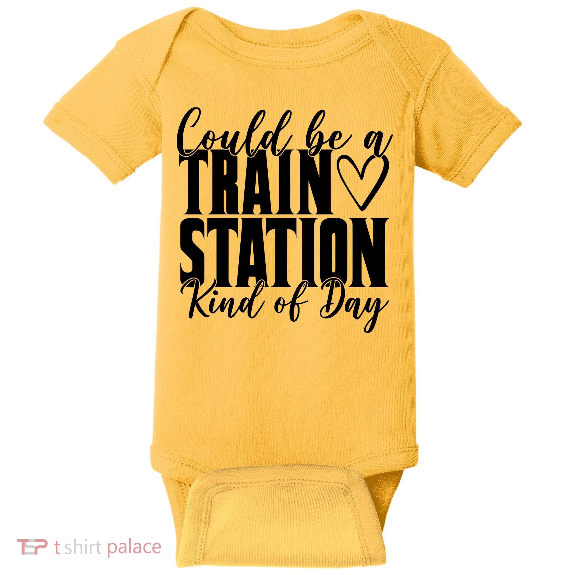 Could Be A Train Station Kind Of Day Baby Bodysuit