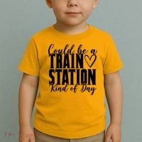 Could Be A Train Station Kind Of Day Toddler T-Shirt thumb 2