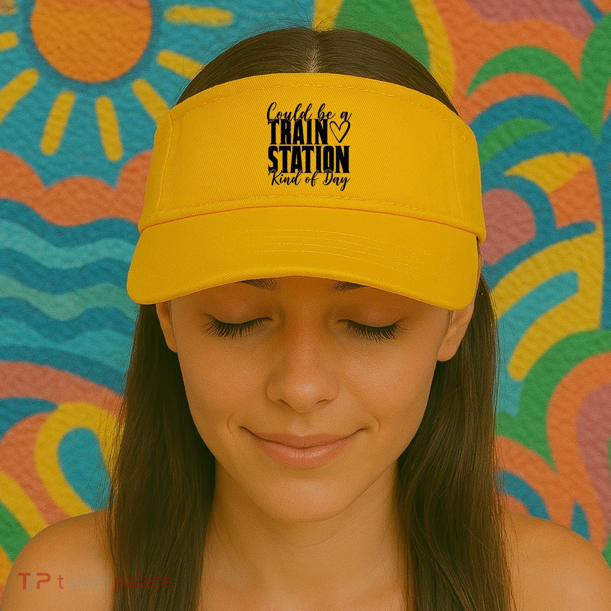 Could Be A Train Station Kind Of Day Visor