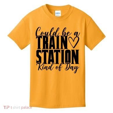 Could Be A Train Station Kind Of Day Kids T-Shirt