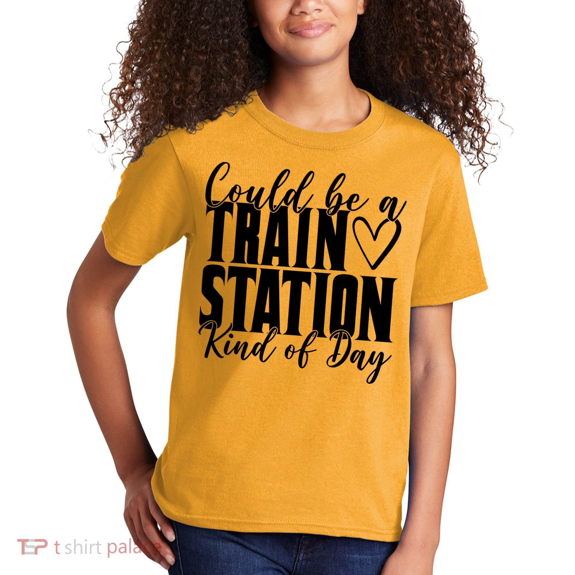 Could Be A Train Station Kind Of Day Kids T-Shirt