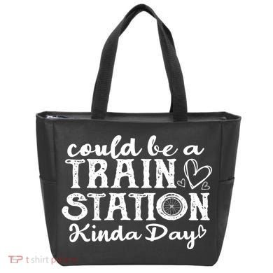 Could Be A Train Station Kinda Day Tote Bag