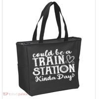 Could Be A Train Station Kinda Day Tote Bag thumb 2