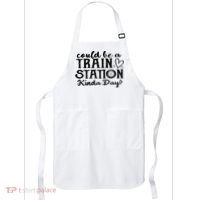 Could Be A Train Station Kinda Day Apron thumb 0