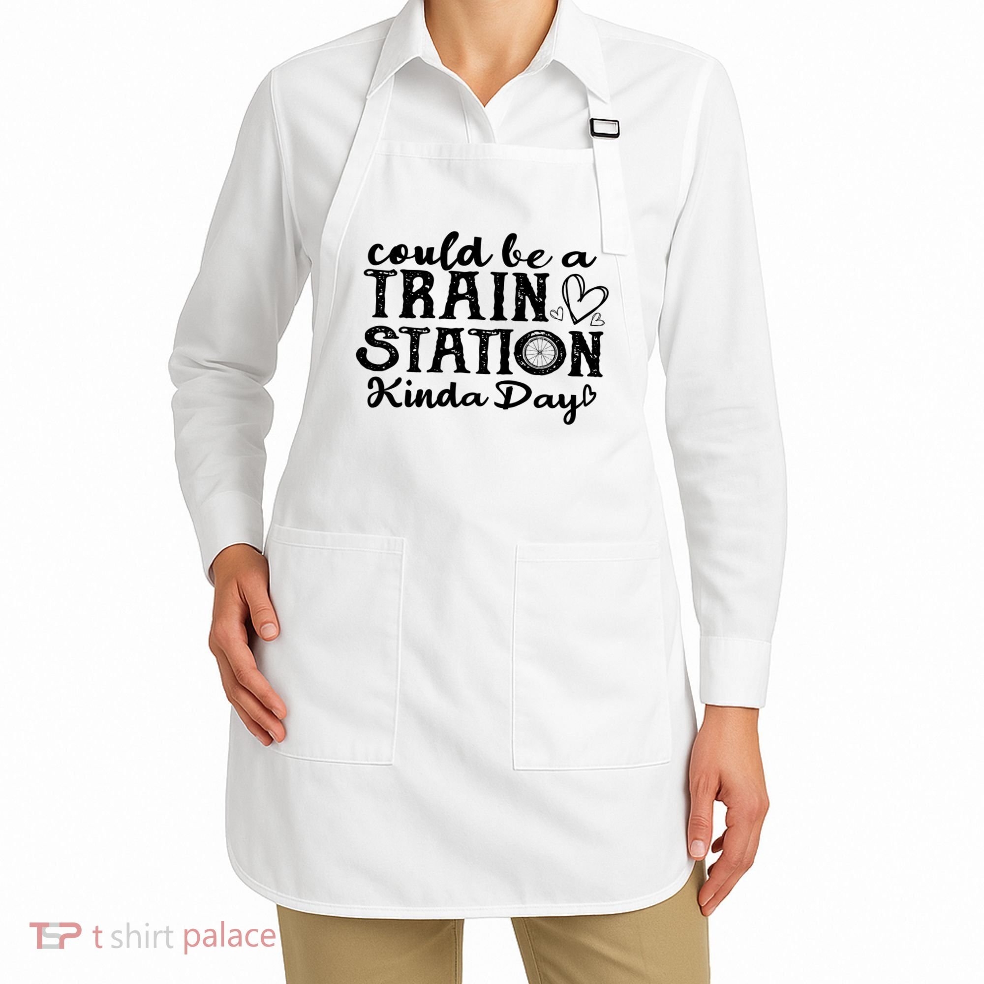 Could Be A Train Station Kinda Day Apron