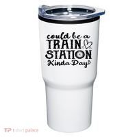 Could Be A Train Station Kinda Day Tumbler thumb 0