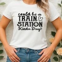Could Be A Train Station Kinda Day Women's T-Shirt thumb 2