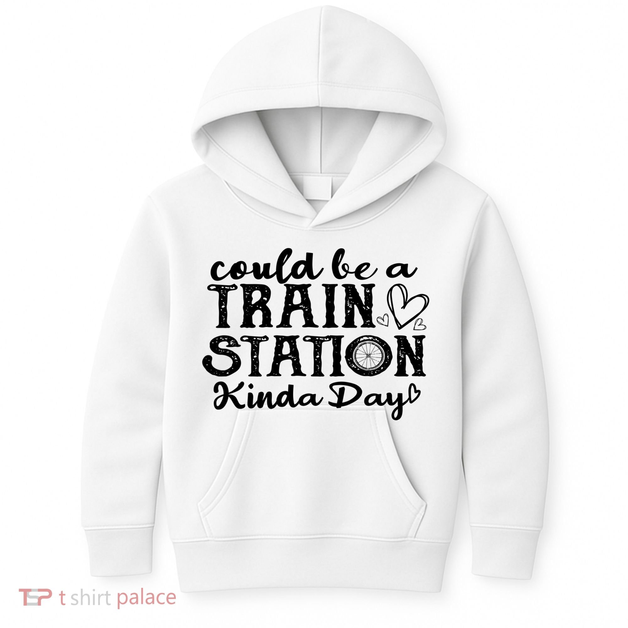 Could Be A Train Station Kinda Day Kids Hoodie