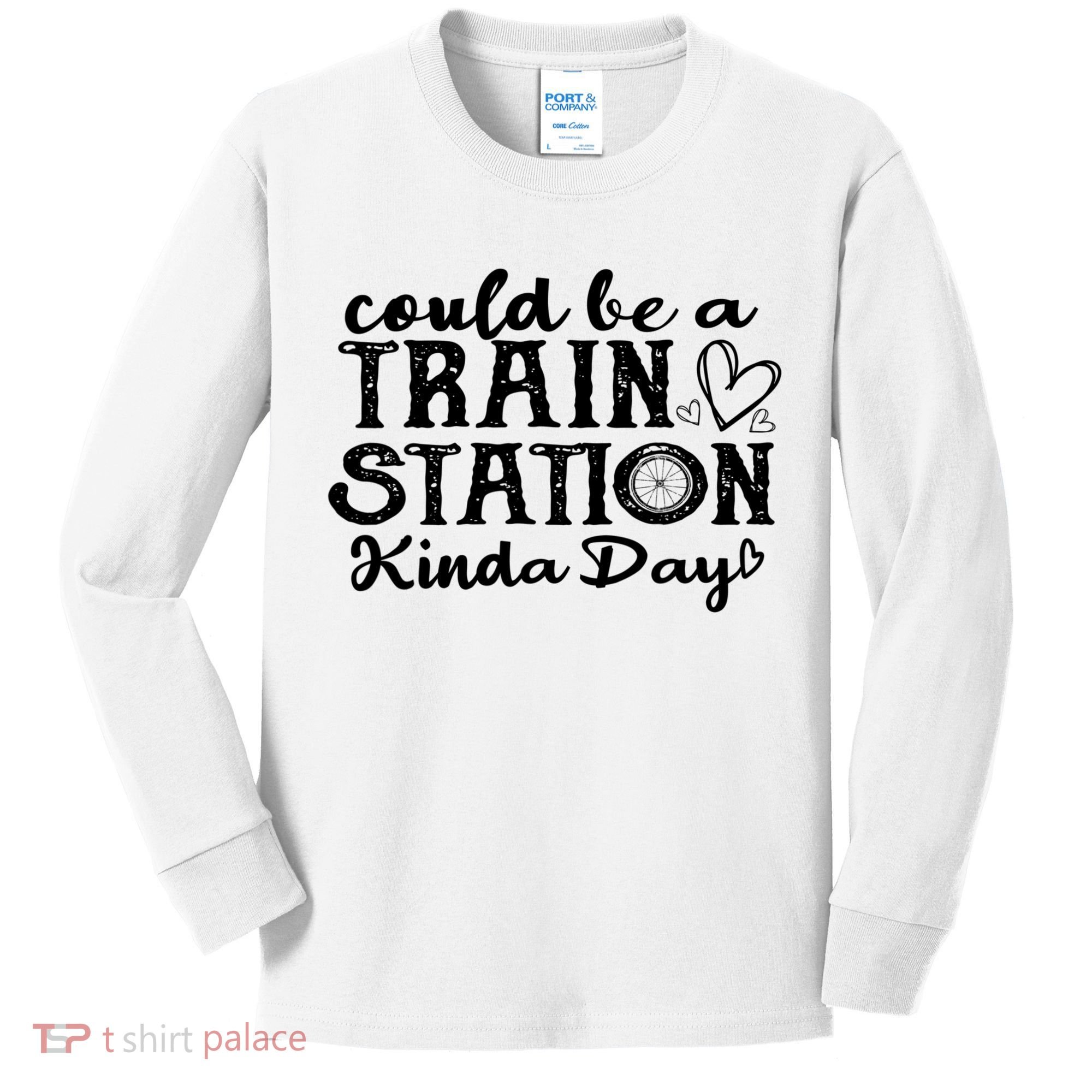 Could Be A Train Station Kinda Day Kids Long Sleeve Shirt