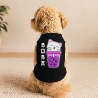 Cat Boba Anime Bubble Tea Neko Kawaii  Doggie Tank thumb 2