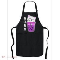 Cat Boba Anime Bubble Tea Neko Kawaii  Apron thumb 0