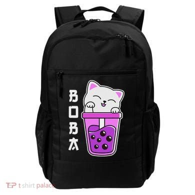 Cat Boba Anime Bubble Tea Neko Kawaii  Backpack