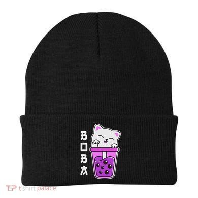 Cat Boba Anime Bubble Tea Neko Kawaii  Beanie