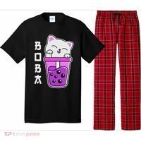 Cat Boba Anime Bubble Tea Neko Kawaii  Pajama Set thumb 0