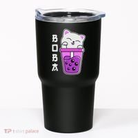 Cat Boba Anime Bubble Tea Neko Kawaii  Tumbler thumb 0