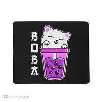 Cat Boba Anime Bubble Tea Neko Kawaii  Mousepad thumb 0