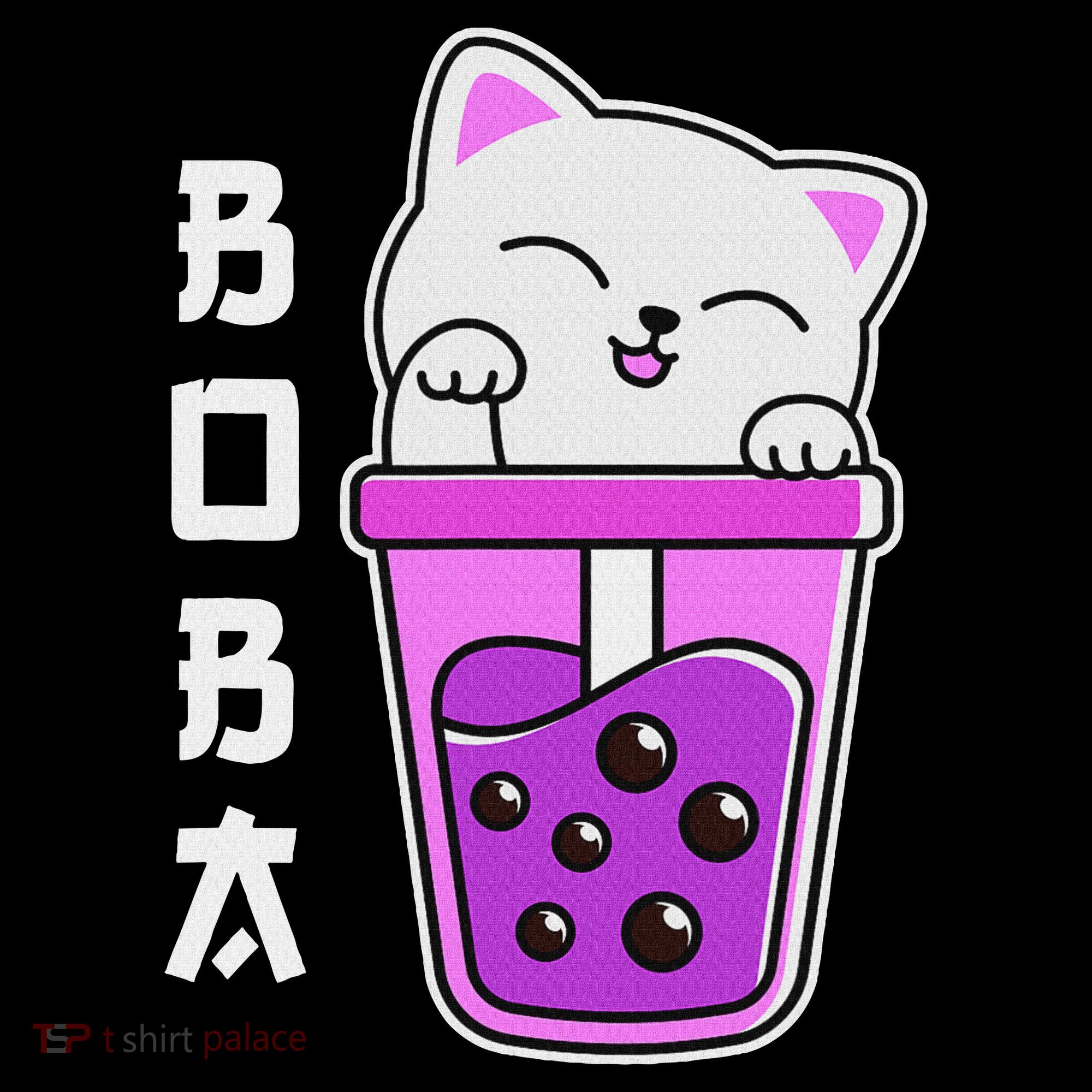 Cat Boba Anime Bubble Tea Neko Kawaii  Mousepad