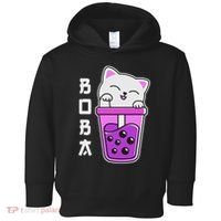 Cat Boba Anime Bubble Tea Neko Kawaii  Toddler Hoodie thumb 0