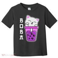 Cat Boba Anime Bubble Tea Neko Kawaii  Toddler T-Shirt thumb 0