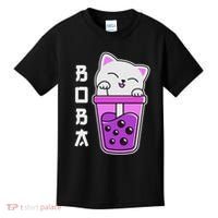Cat Boba Anime Bubble Tea Neko Kawaii  Kids T-Shirt thumb 0
