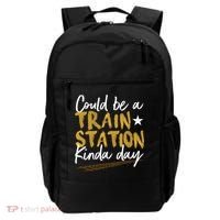 Could Be A Train Station Kind Of Day Womens Backpack thumb 0