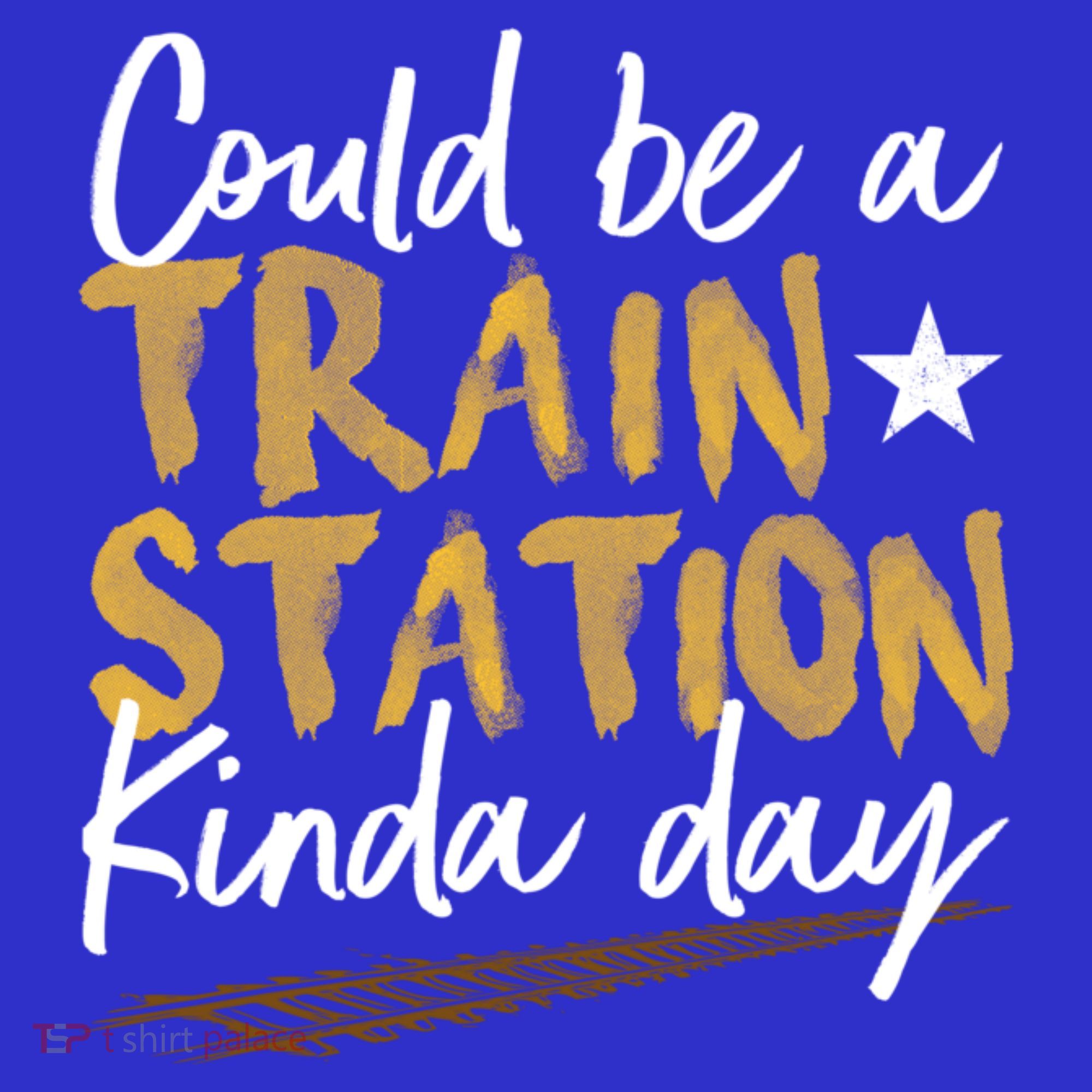 Could Be A Train Station Kind Of Day Womens Long Sleeve Shirt