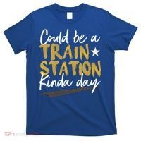 Could Be A Train Station Kind Of Day Womens T-Shirt thumb 0
