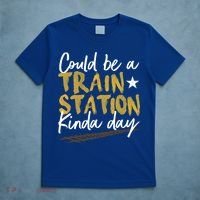 Could Be A Train Station Kind Of Day Womens T-Shirt thumb 5