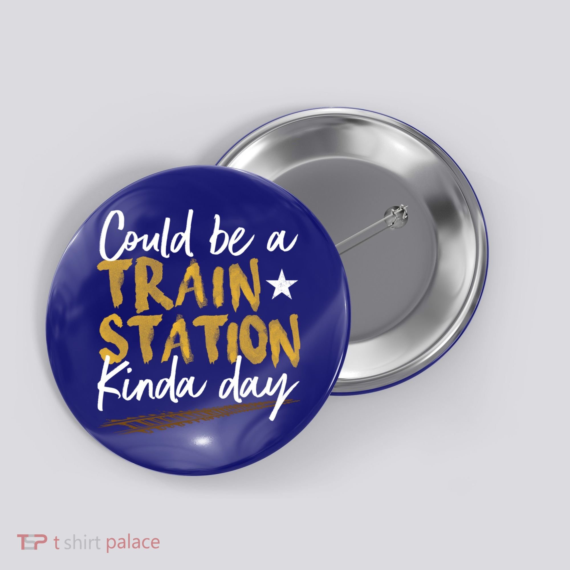 Could Be A Train Station Kind Of Day Womens Button