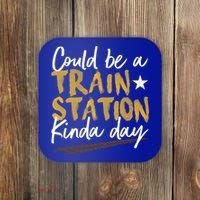 Could Be A Train Station Kind Of Day Womens Coaster thumb 0