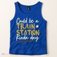 Could Be A Train Station Kind Of Day Womens Tank Top thumb 2