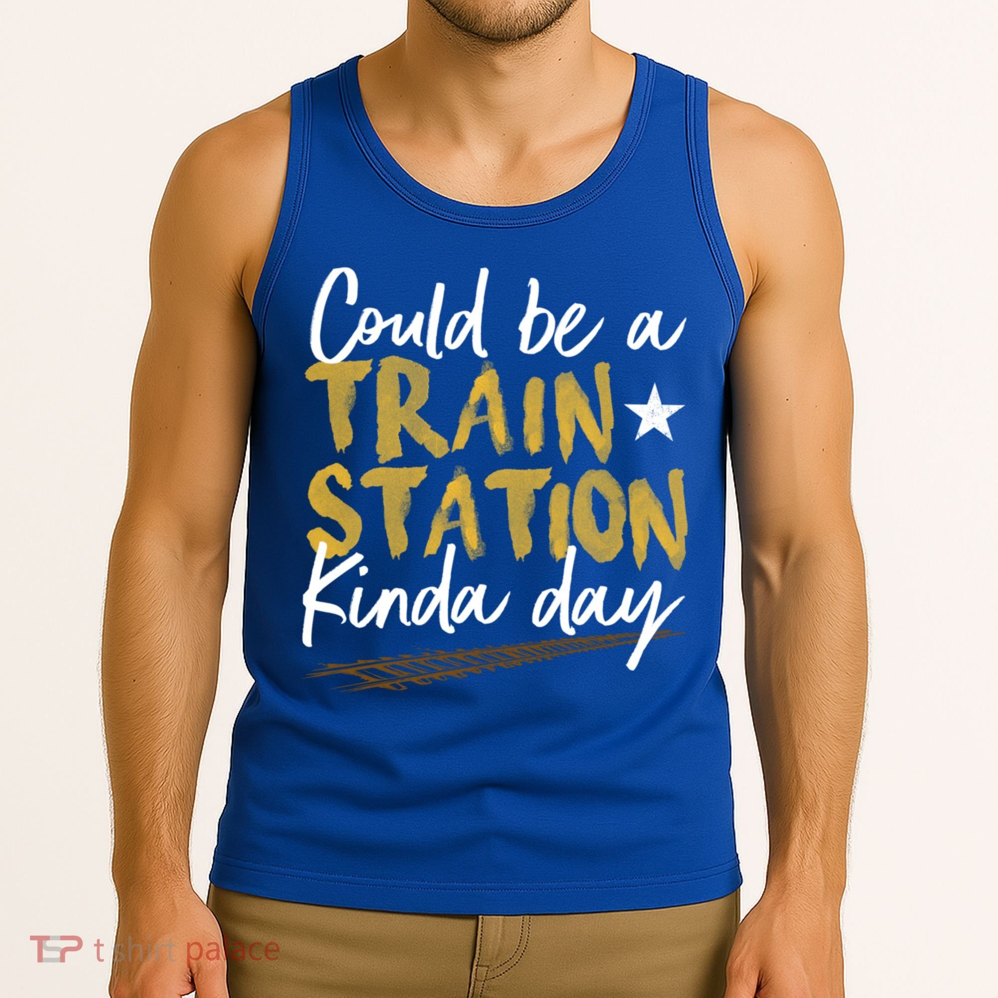 Could Be A Train Station Kind Of Day Womens Tank Top