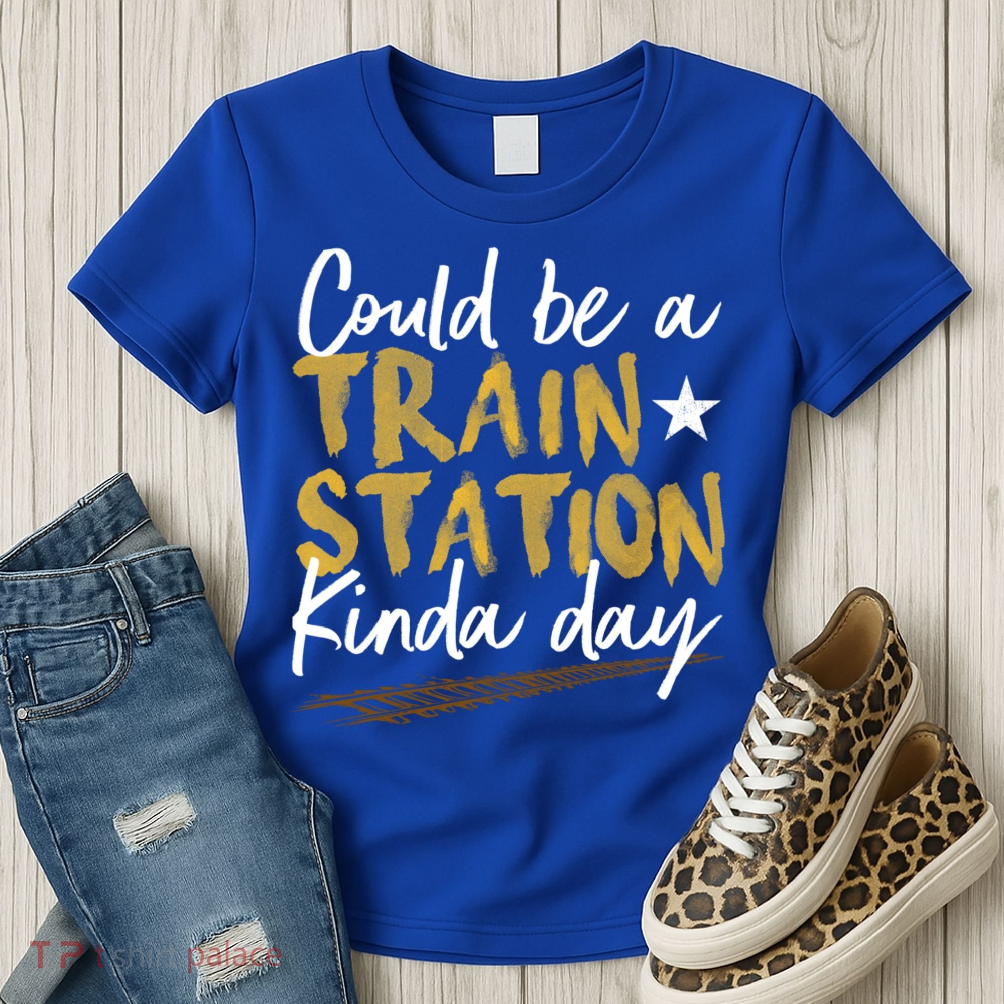 Could Be A Train Station Kind Of Day Womens Women's T-Shirt