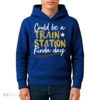Could Be A Train Station Kind Of Day Womens Kids Hoodie thumb 4