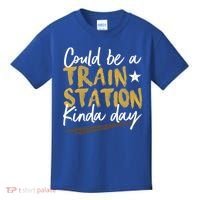 Could Be A Train Station Kind Of Day Womens Kids T-Shirt thumb 0