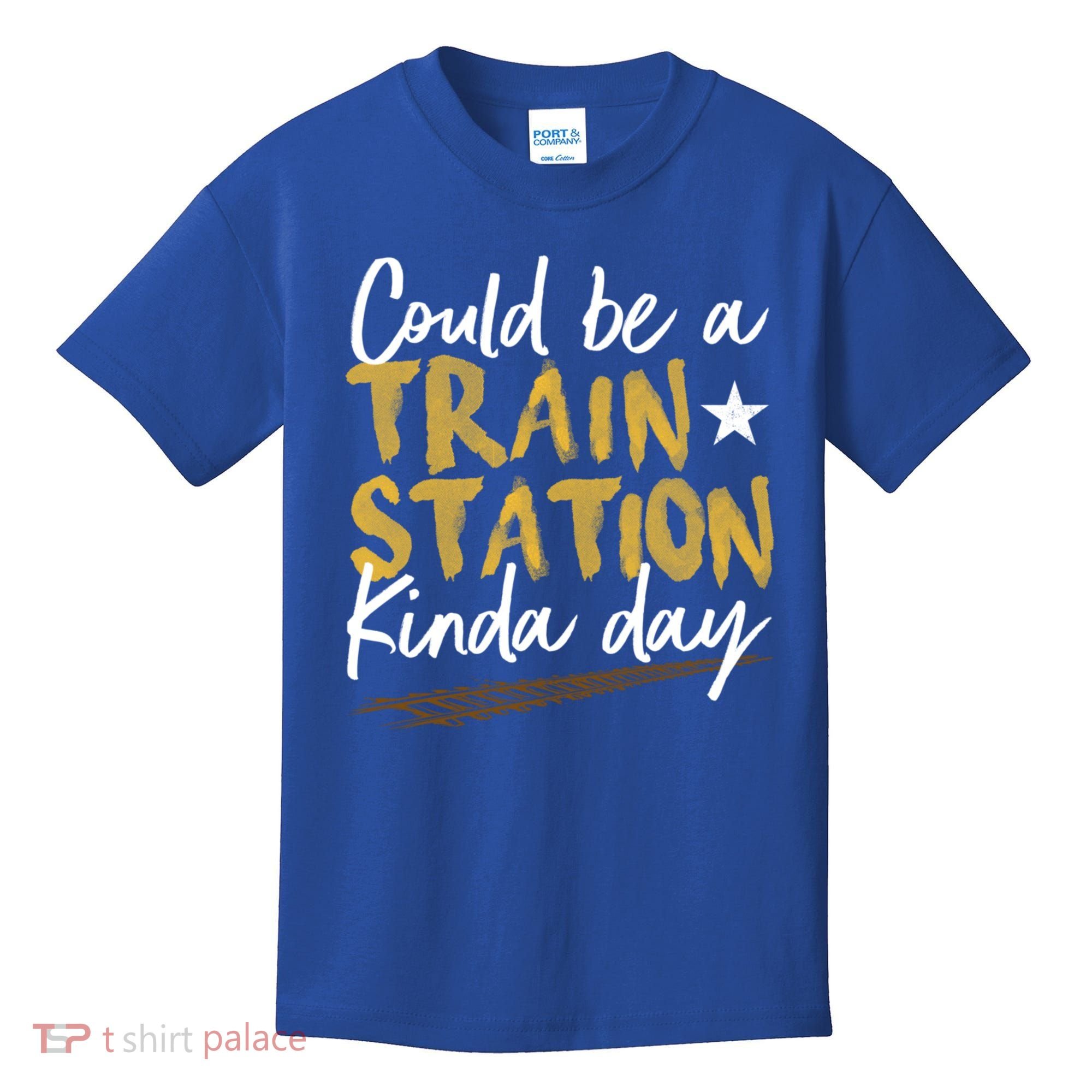 Could Be A Train Station Kind Of Day Womens Kids T-Shirt
