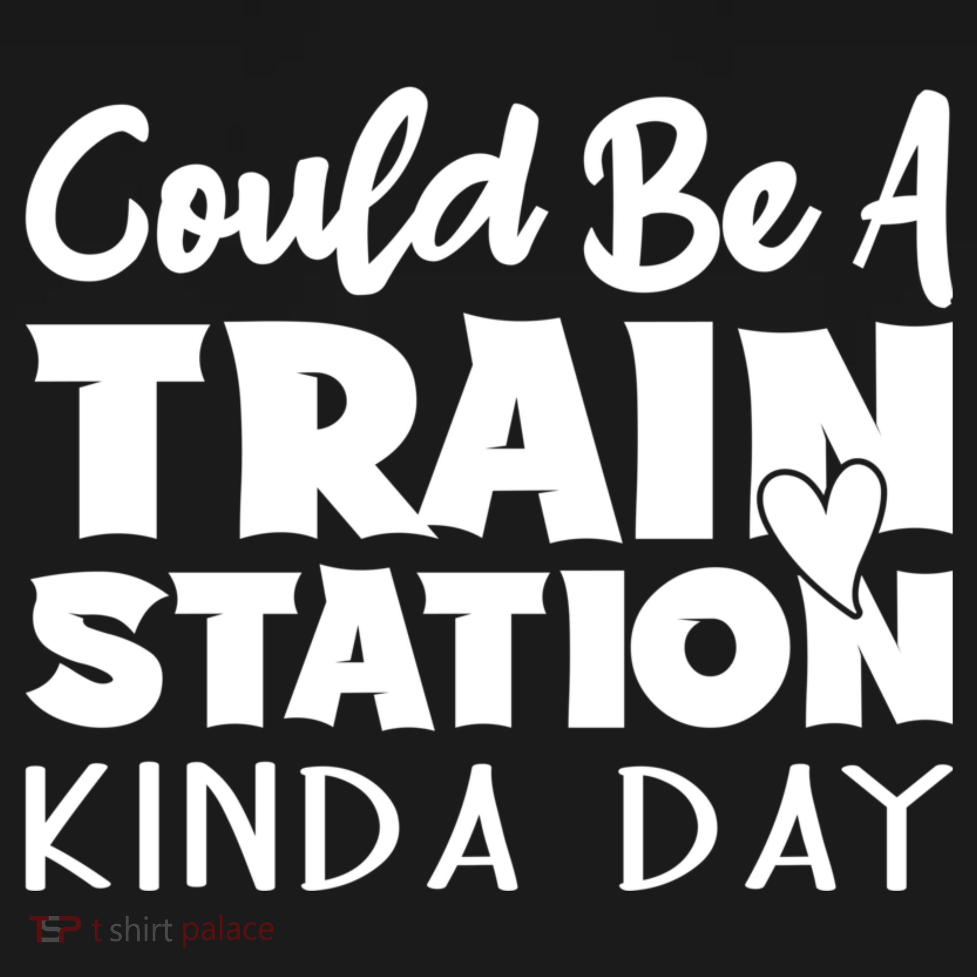 Could Be A Train Station Kinda Day Funny Heart Backpack