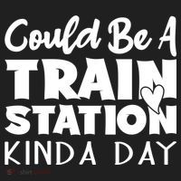 Could Be A Train Station Kinda Day Funny Heart Beanie thumb 2