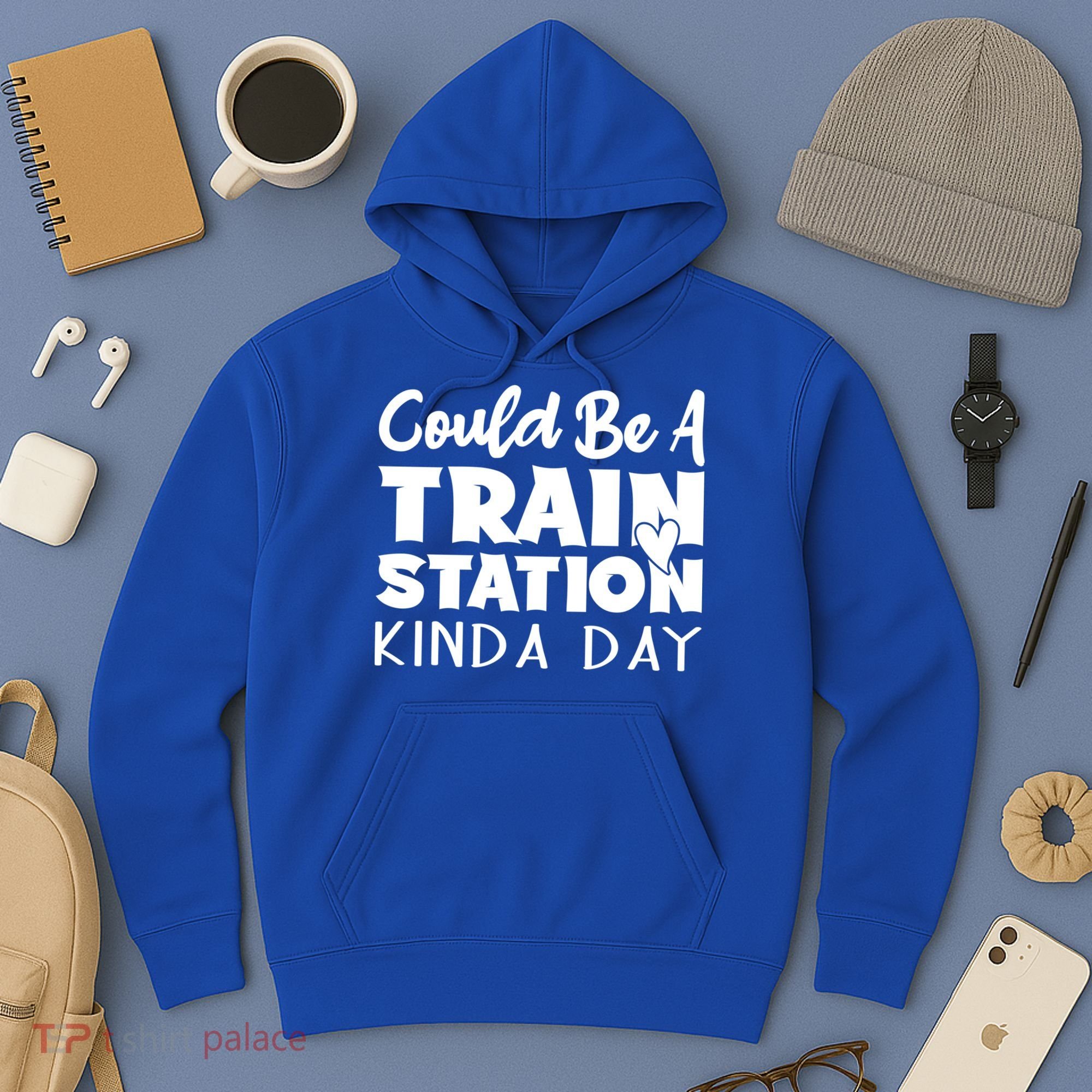 Could Be A Train Station Kinda Day Funny Heart Hoodie