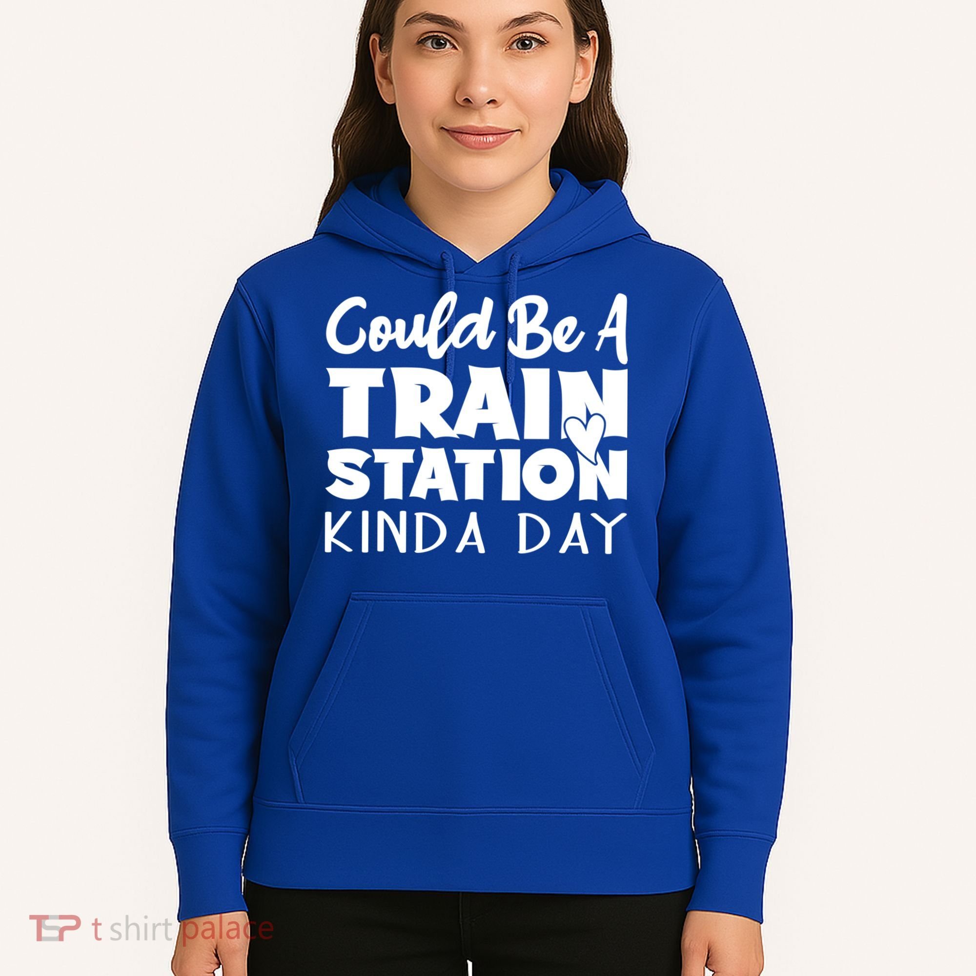 Could Be A Train Station Kinda Day Funny Heart Hoodie