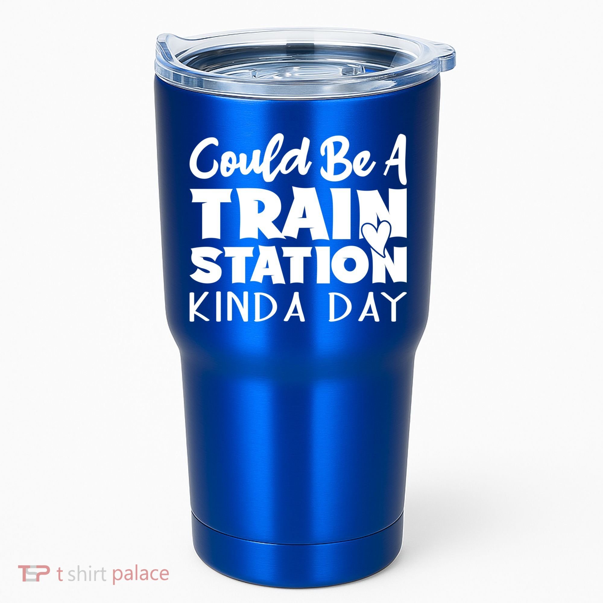 Could Be A Train Station Kinda Day Funny Heart Tumbler