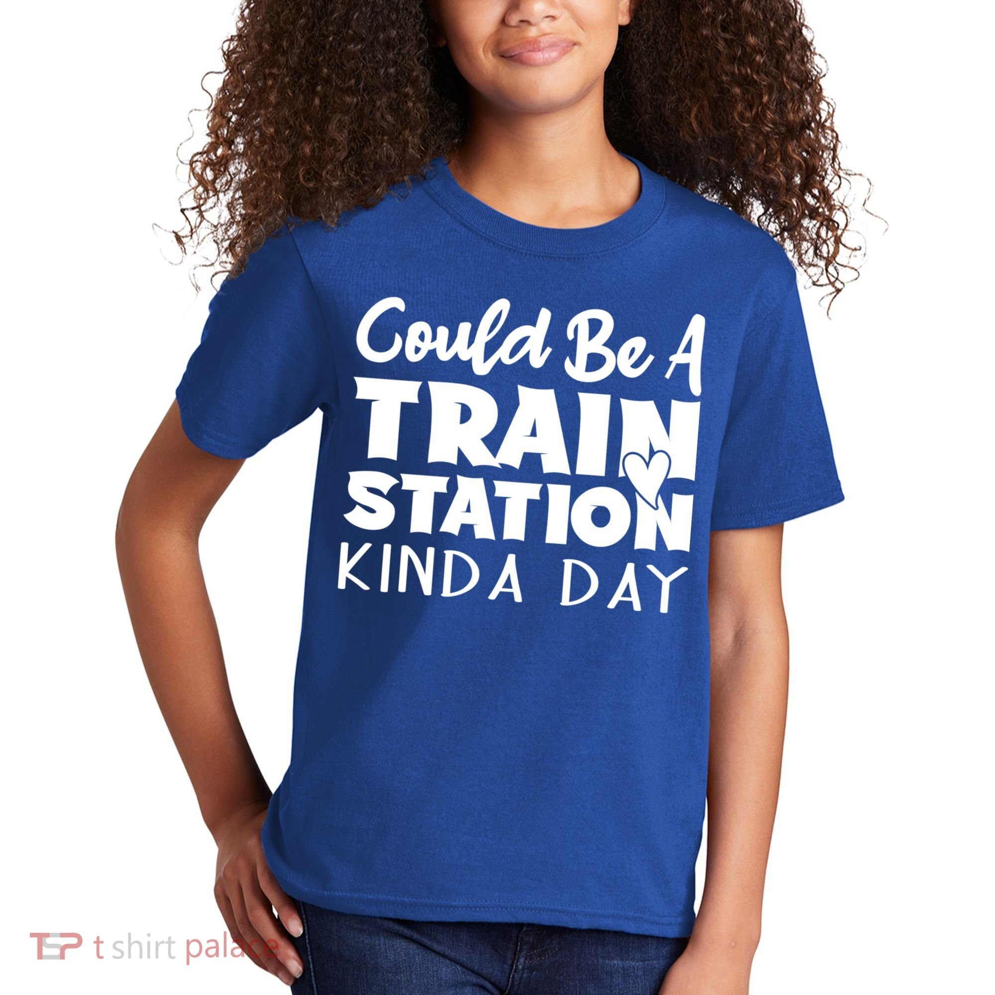 Could Be A Train Station Kinda Day Funny Heart Kids T-Shirt