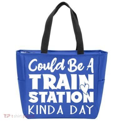 Could Be A Train Station Kinda Day Funny Heart Tote Bag