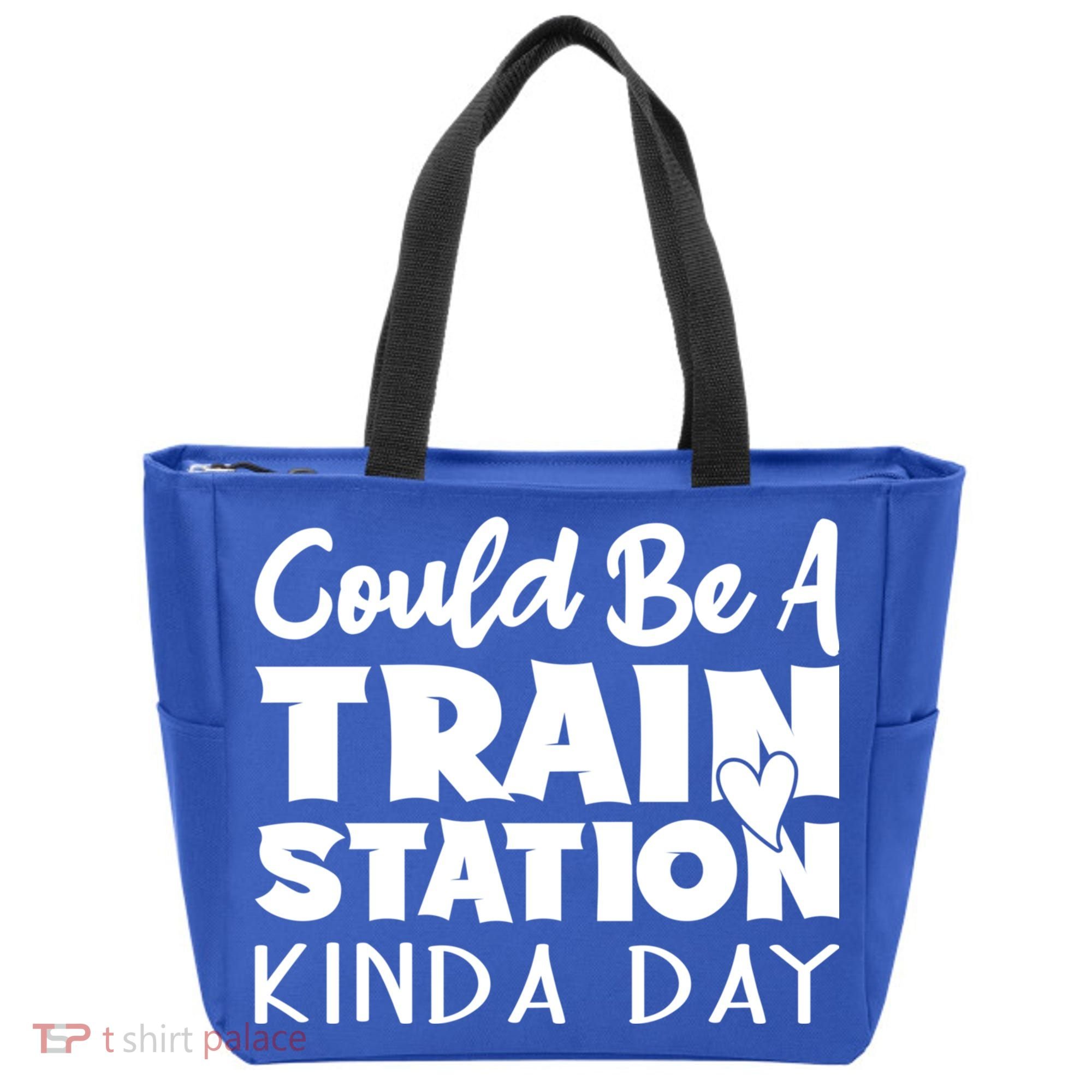 Could Be A Train Station Kinda Day Funny Heart Tote Bag