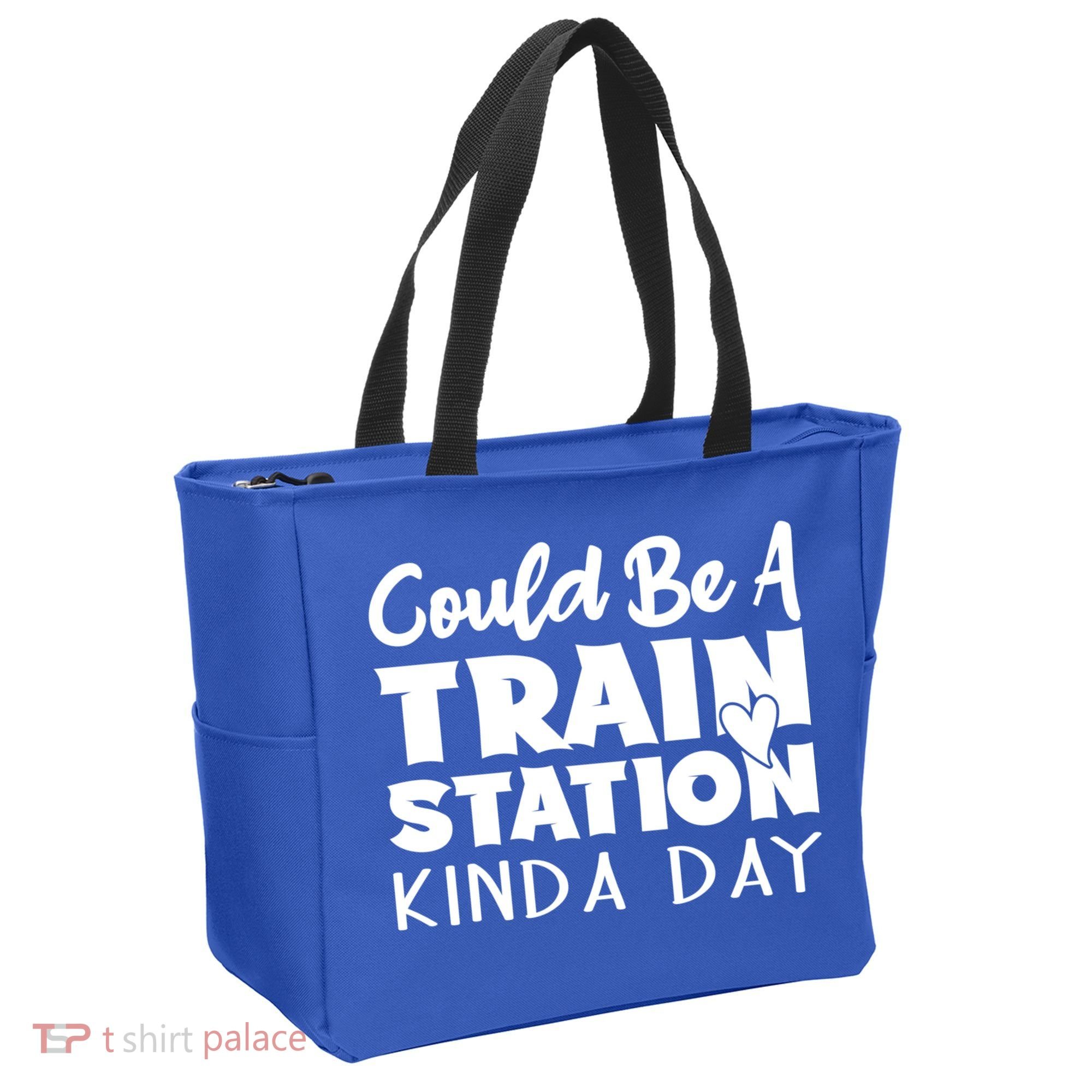 Could Be A Train Station Kinda Day Funny Heart Tote Bag