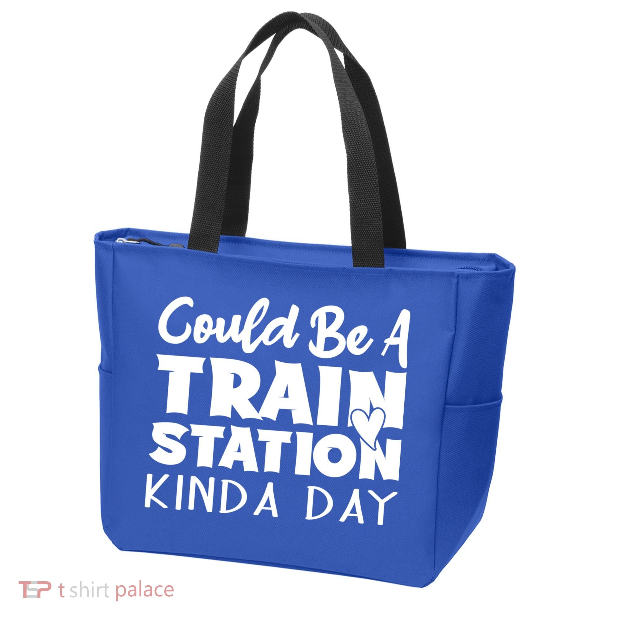 Could Be A Train Station Kinda Day Funny Heart Tote Bag