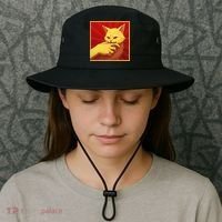 Cat Bite Anime Bucket Hat thumb 3