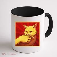 Cat Bite Anime Coffee Mug thumb 1