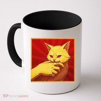 Cat Bite Anime Coffee Mug thumb 0