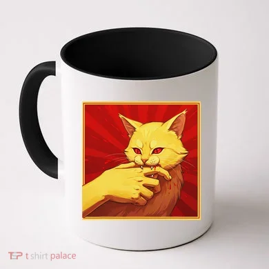 Cat Bite Anime Coffee Mug